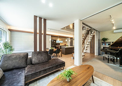 どこにいても家族とつながりを感じられるLDK